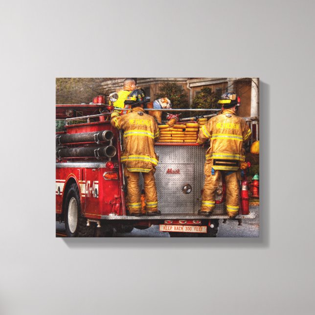 Fireman - Metuchen Fire Department Canvas Print (Front)