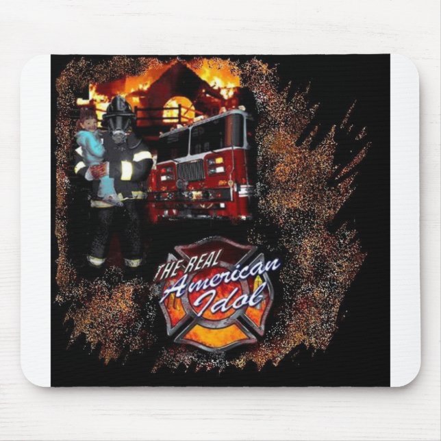 Fireman Mouse Pad (Front)