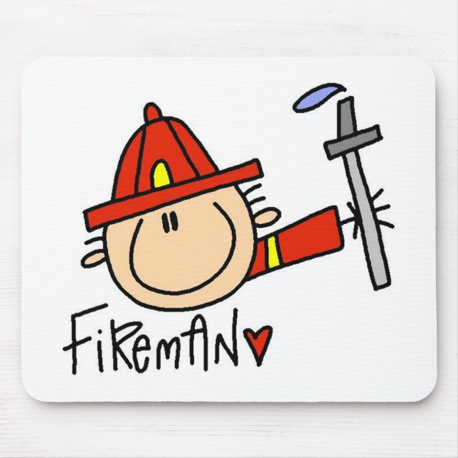 Fireman Mouse Pad (Front)