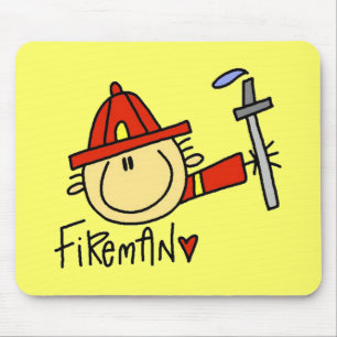 Fireman Mousepad Yellow