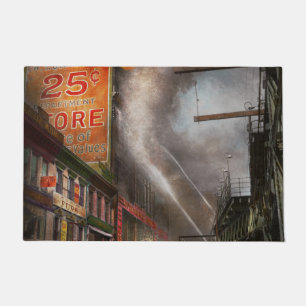 Fireman - New York NY - Show me a sign 1916 Doormat