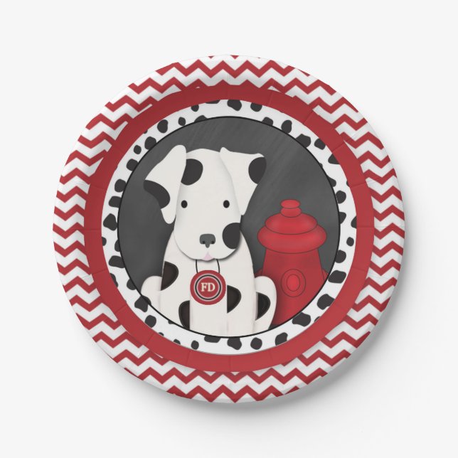 Fireman Party Chevron Plate (Front)