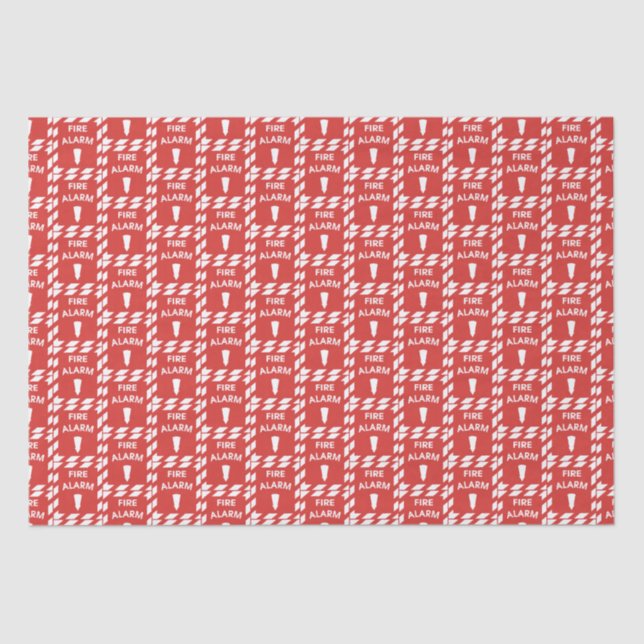 Fireman pattern Fire alarm tissue paper (Front)