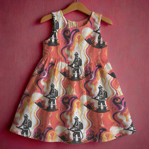 Fireman Pink Fabric