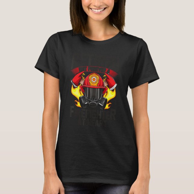 Fireman Retired Fire Fighter Firefighter T-Shirt (Front)
