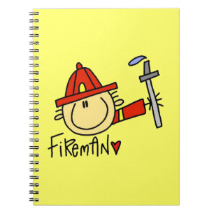 Fireman Spiral Notebook