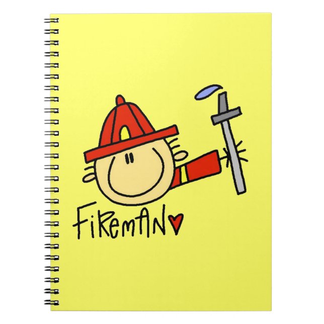 Fireman Spiral Notebook (Front)