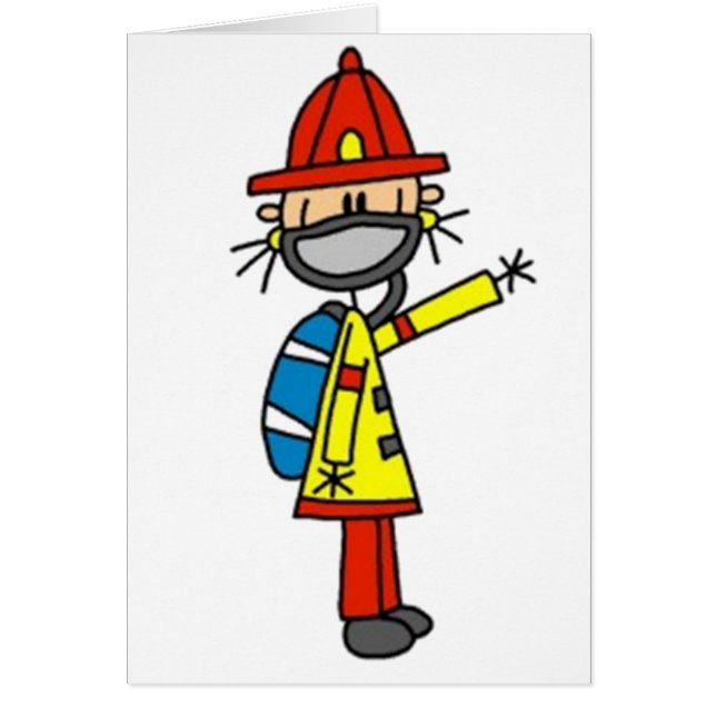 Fireman Stick Figure (Front)
