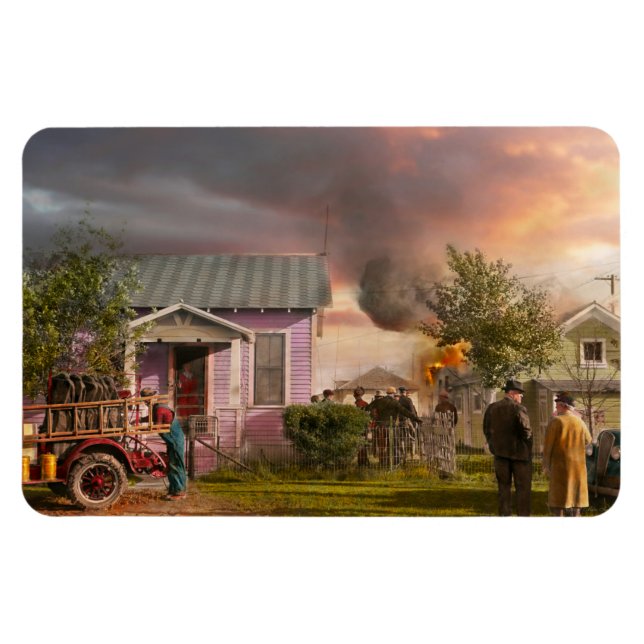 Fireman - Terry MT - Volunteer firefighters 1939 Magnet (Horizontal)