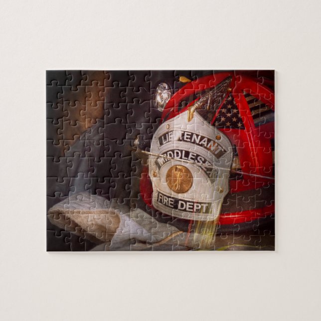 Fireman - The Lieutenants cap Jigsaw Puzzle (Horizontal)