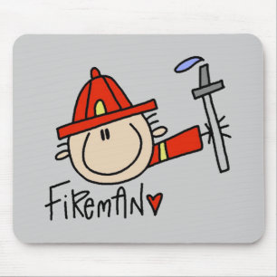 Fireman Tshirts and Gifts Mouse Pad