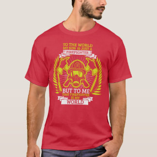 Fireman Volunteer Firefighter Son Mother family T-Shirt