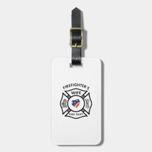 Fireman Wives USA Luggage Tag