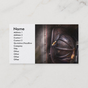 Fireman - Worn and used Business Card