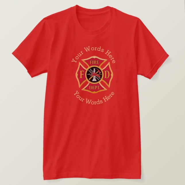 Fireman's Cross Customisable Shirts (Design Front)
