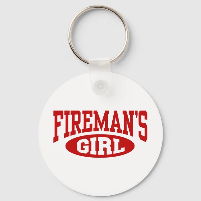 Fireman's Girl Key Ring (Front)