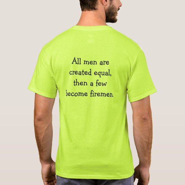 Firemen Basic T T-Shirt (Back)