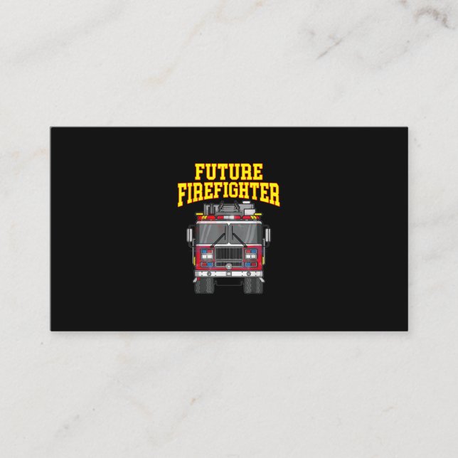 Firemen Out From Dad- Son Nephew Boys Future Fire Business Card (Front)