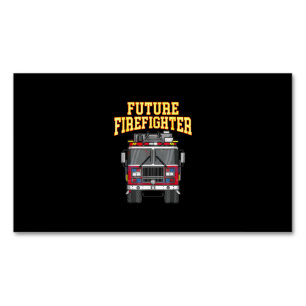Firemen Out From Dad- Son Nephew Boys Future Fire Magnetic Business Card