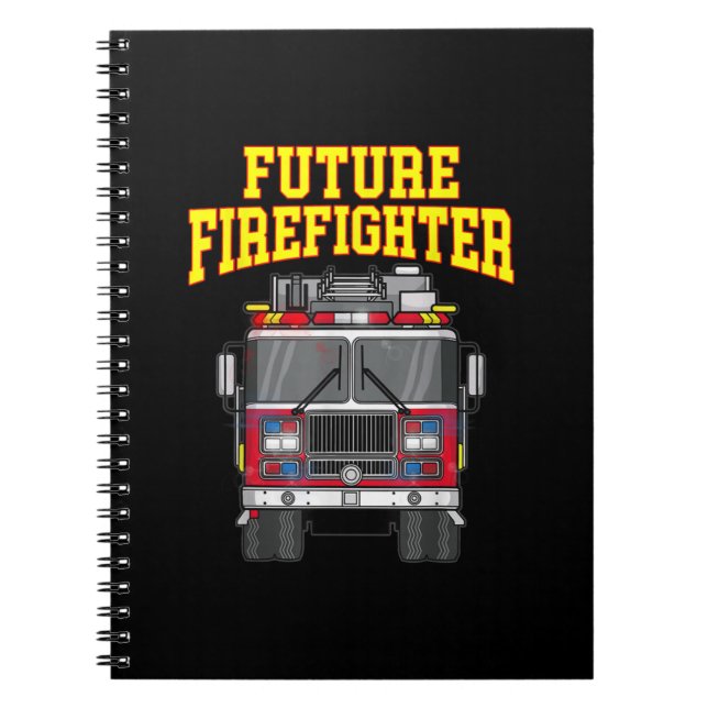 Firemen Out From Dad- Son Nephew Boys Future Fire Notebook (Front)