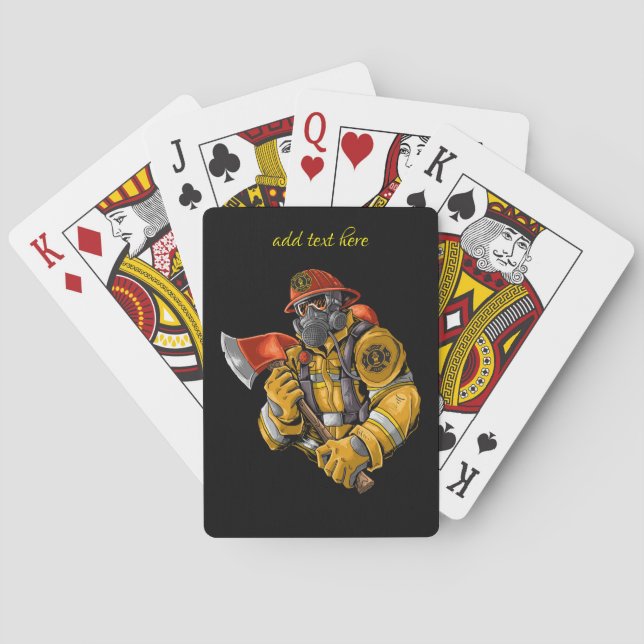 Firemen Playing Cards (Back)