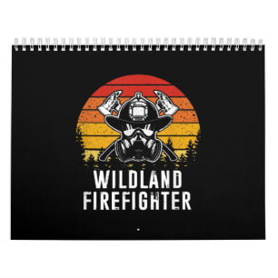 Firemen Reto Sunset Firefighter Calendar