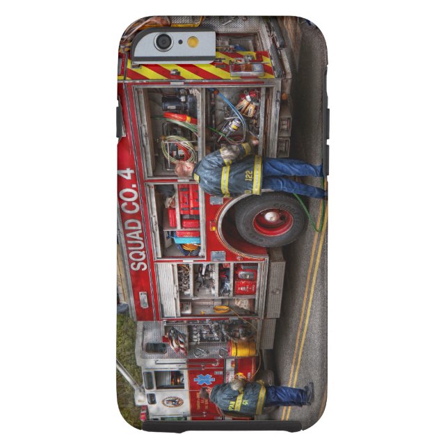 Firemen - The modern fire truck Case-Mate iPhone Case (Back)