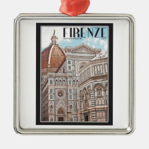 Firenze Duomo Metal Tree Decoration