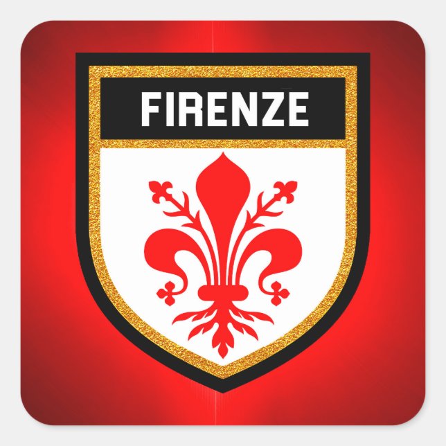 Firenze Flag Square Sticker (Front)