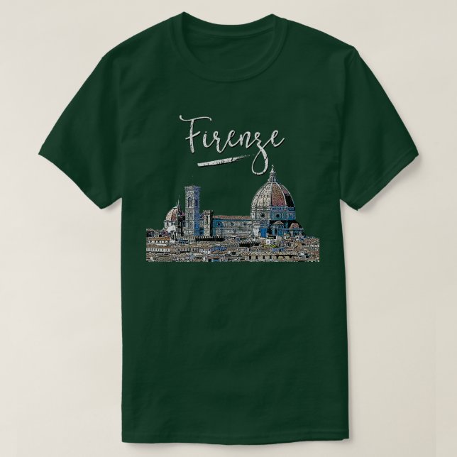 Firenze Florence Italian Souvenir Europe Italy Tra T-Shirt (Design Front)