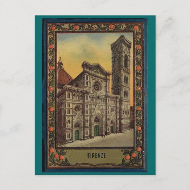 Firenze, Florence, Postcard book cover   1900 (Front)