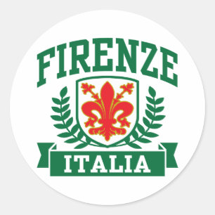 Firenze Italia Classic Round Sticker