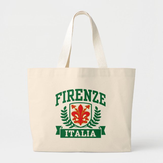 Firenze Italia Large Tote Bag (Front)