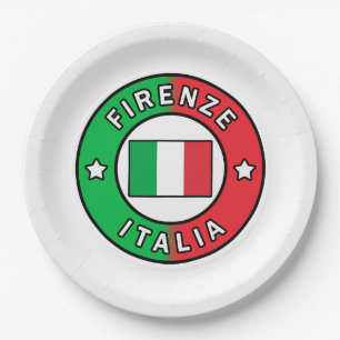 Firenze Italia Paper Plate