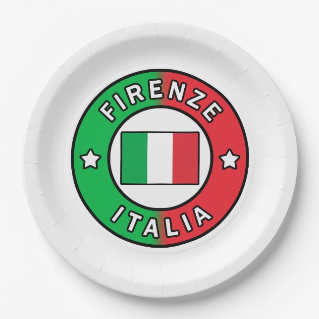 Firenze Italia Paper Plate (Front)