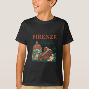 Firenze Italia Souvenir Florence Italy Food And Tr T-Shirt