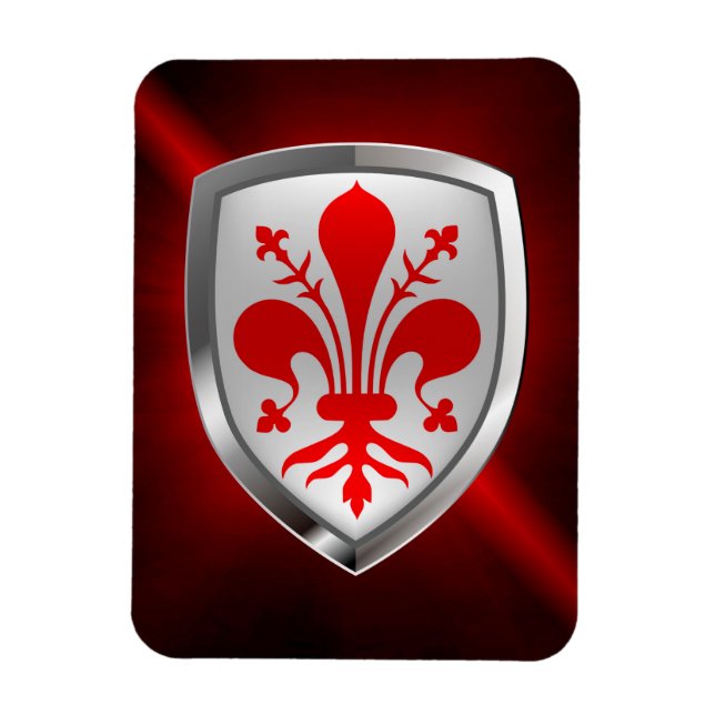 Firenze Mettalic Emblem Magnet (Vertical)