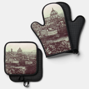 Firenze oven mitt & pot holder set