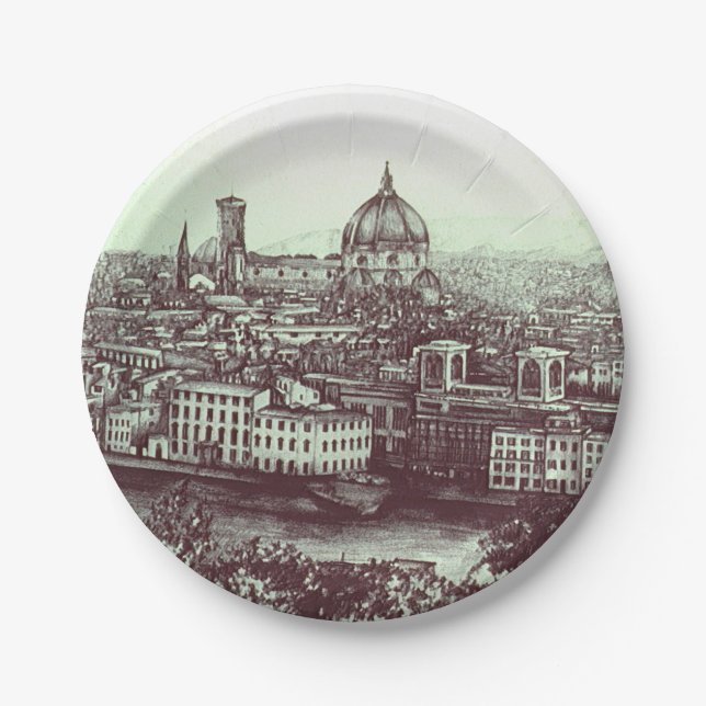 Firenze Paper Plate (Front)