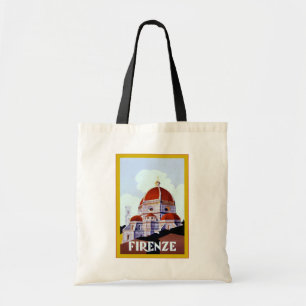 Firenze ~ Vintage Italian Travel Tote Bag