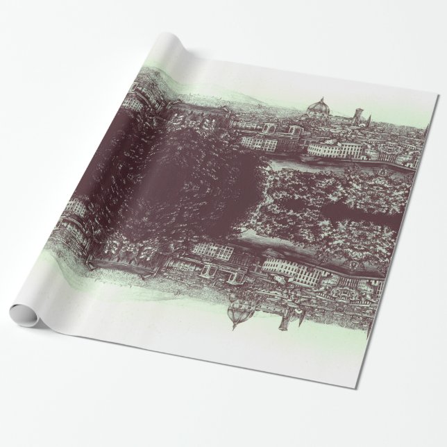 Firenze Wrapping Paper (Unrolled)