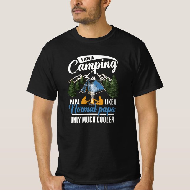 Firepit Camping With Dad T-Shirt (Front)