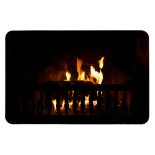 Fireplace at home magnet