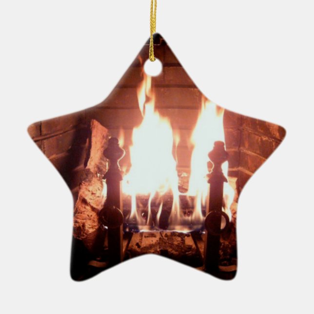 Fireplace Ceramic Tree Decoration (Front)