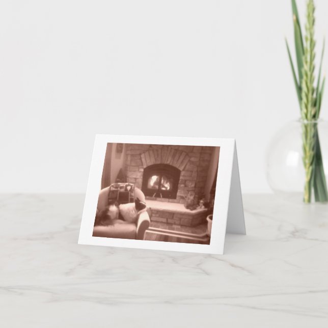 Fireplace Holiday Card (Front)