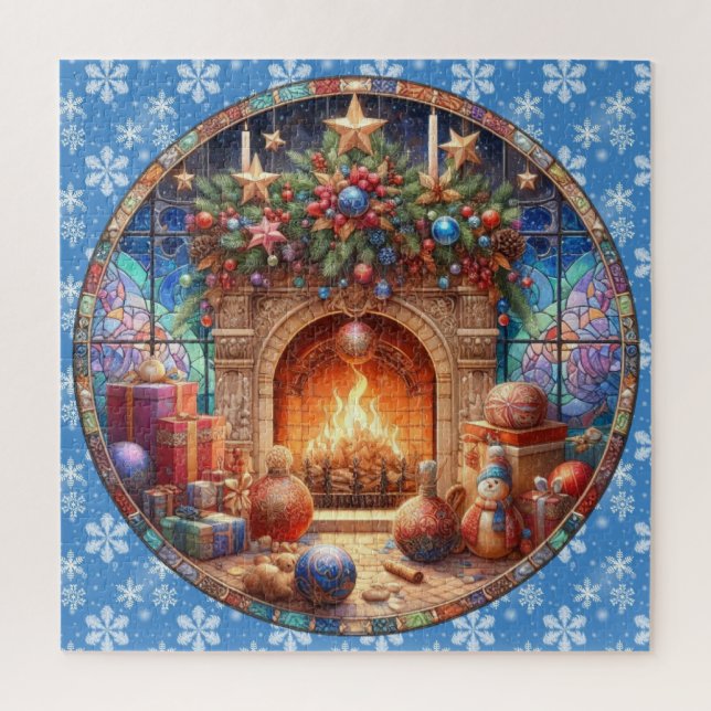 Fireplace Round Puzzle (Vertical)