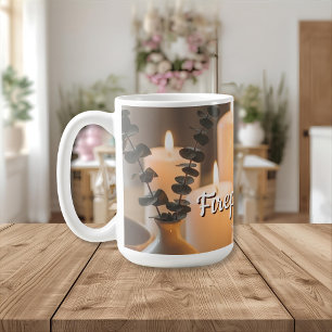 Fireplace Vibes Ceramic Mug   Cozy Cabin Mug 