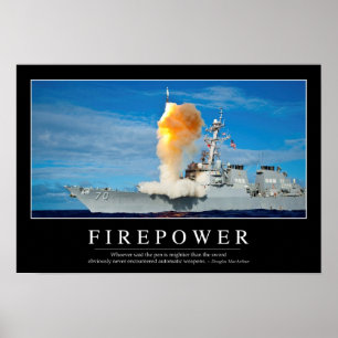 Firepower: Inspirational Quote Poster