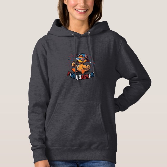 Firequacker Patriotic Duck Vintage Shirt Design_1 (Front)