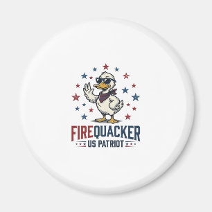 Firequacker Patriotic Duck Vintage Shirt Design_1 Magnet